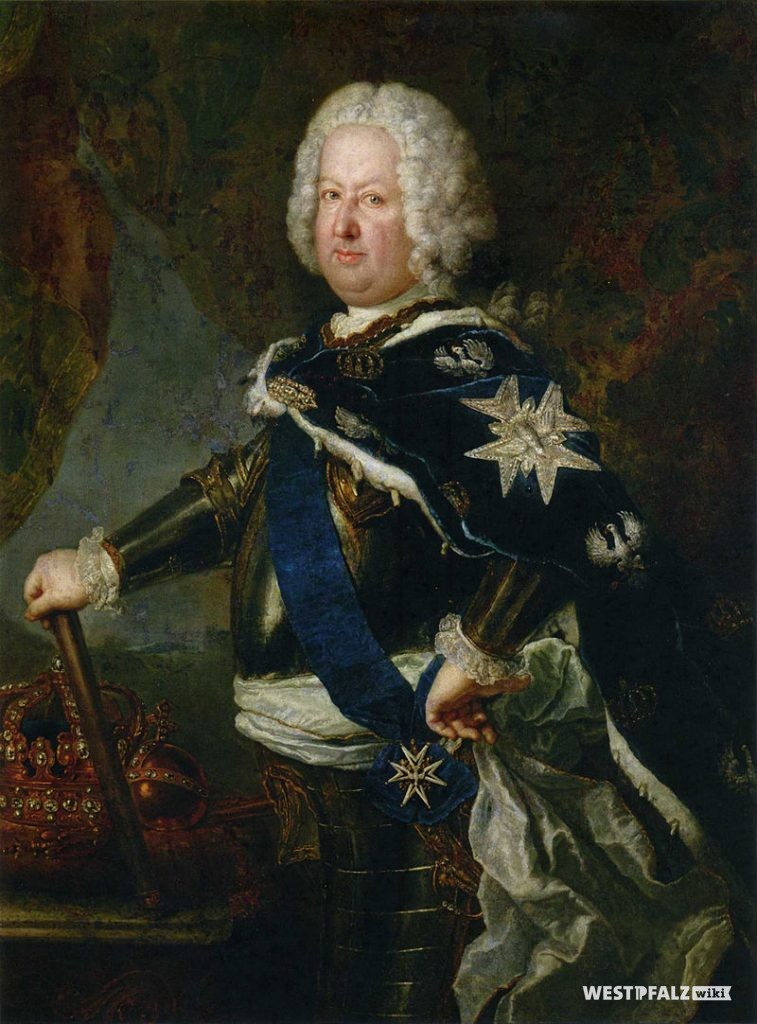 Gemälde von Antoine Pesne um 1731: Stanislaus I. Leszczyński im Harnisch als König von Polen und Großfürst von Litauen mit der Schärpe des Ordens vom Weißen Adler.