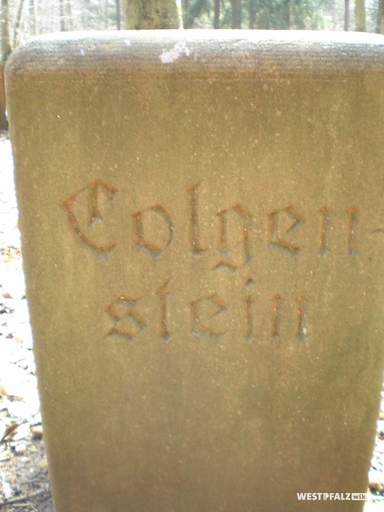 Gedenkstein mit der Inschrift "Colgenstein".