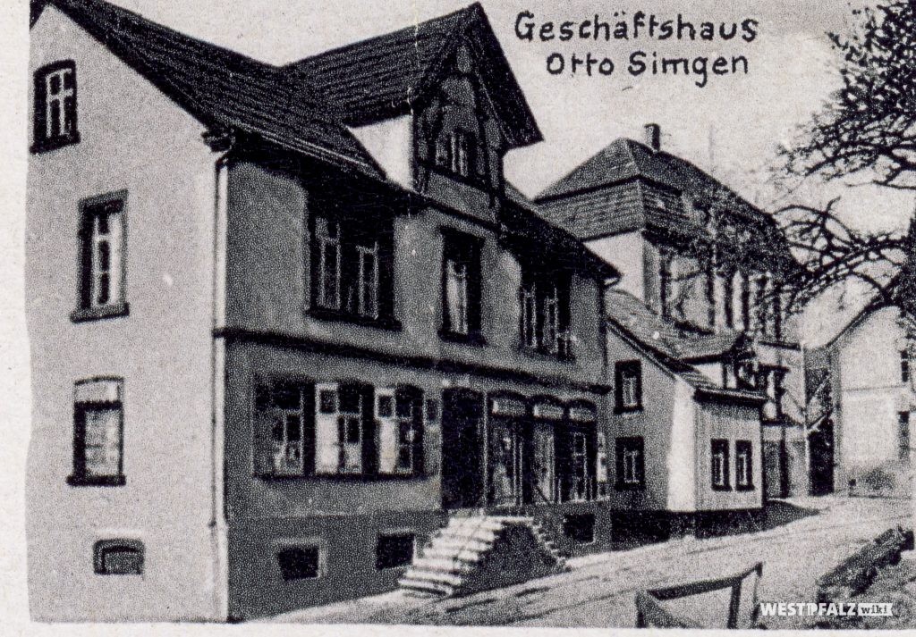 Gasthaus von Otto Simgen in Hinzweiler um 1920