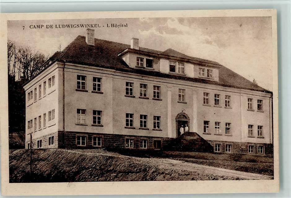 Postkarte des ehemaligen Lazaretts im „Camp de Ludwigswinkel“
