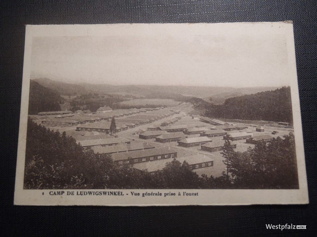 Postkarte des ehemaligen „Camp de Ludwigswinkel“ in den 1920er Jahren