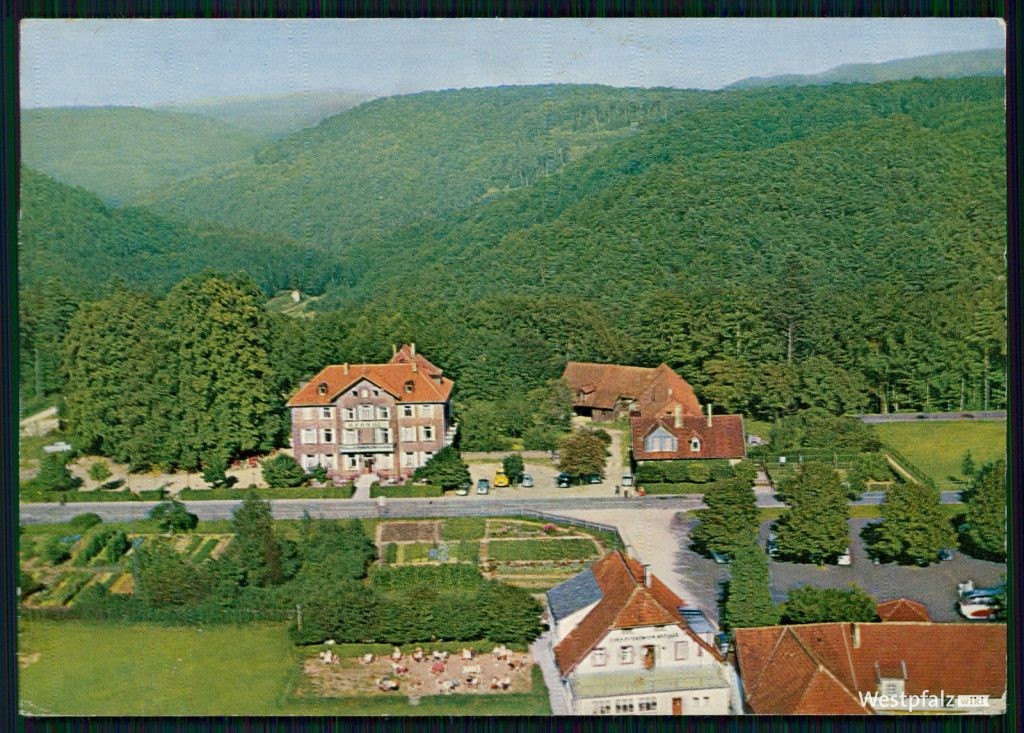 Johanniskreuz mit Waldkurhaus und Gartenanlage im Jahr 1959