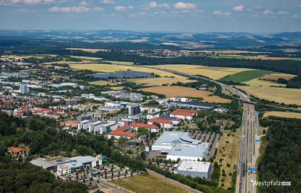 Luftaufnahme über den PRE-Park in Kaiserslautern
