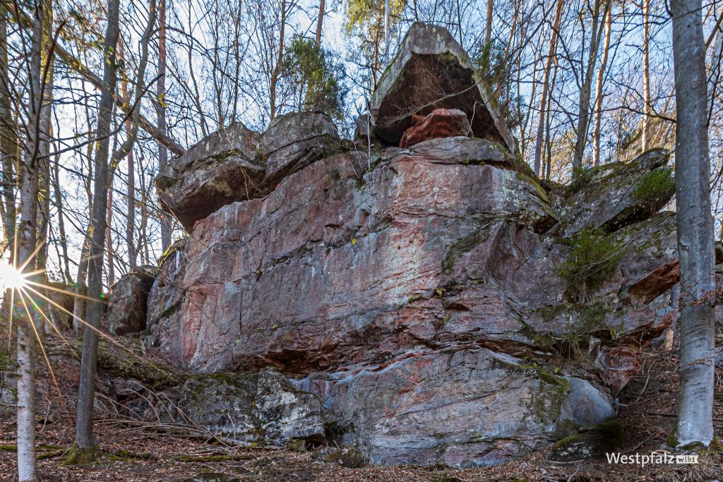 Blick auf die Felswand