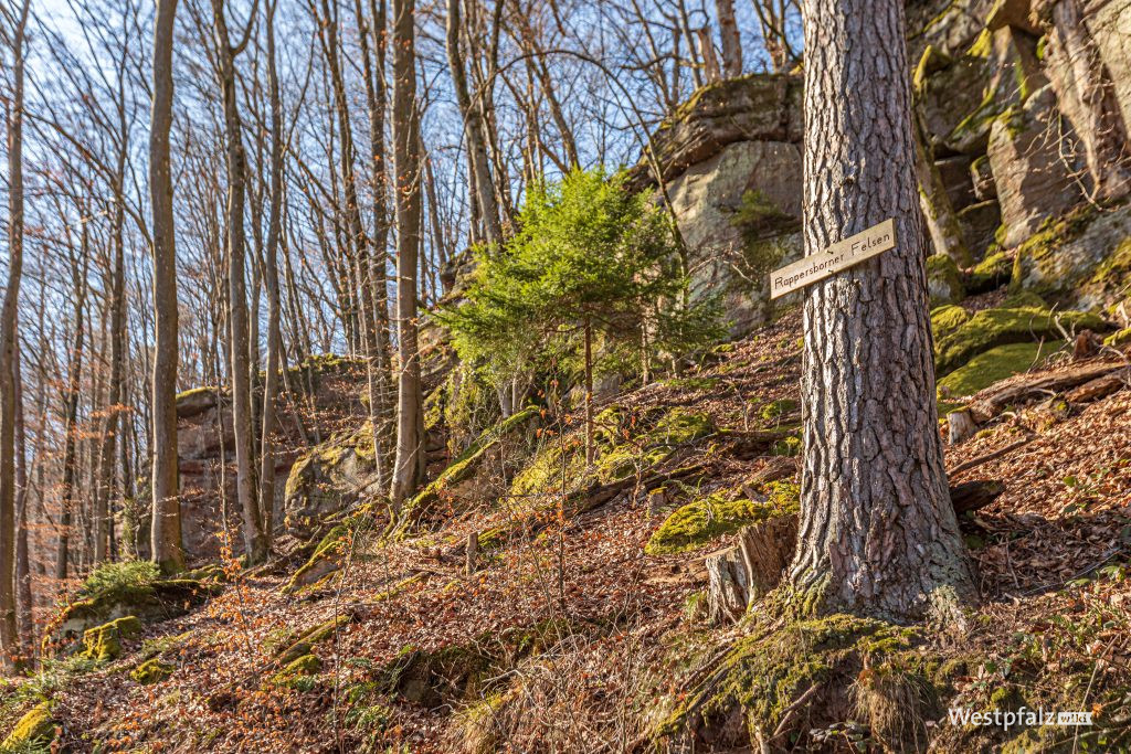 Beschilderung des Felsen