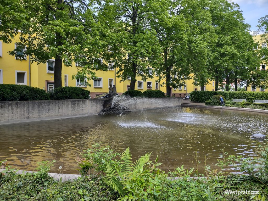 Brunnen in der Wohnanlage